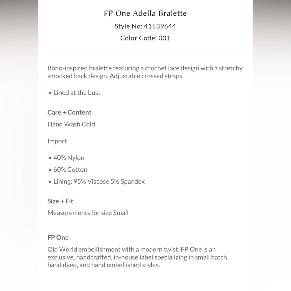 Free People FP One Adella Bralette 2 colors available - Picture 5 of 13
